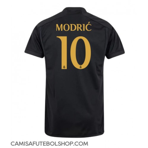 Camisa de time de futebol Real Madrid Luka Modric #10 Replicas 3º Equipamento 2023-24 Manga Curta